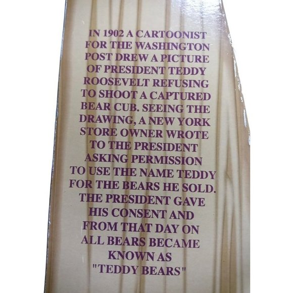 Theodore Roosevelt Teddy's Teddy 100th Anniversary 1902- 2002 Limited Edition - Picture 9 of 9